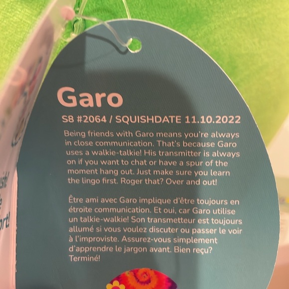 NWT 8” Garo the Mushroom Squishmallow - Blacklight Squad - Picture 4 of 4